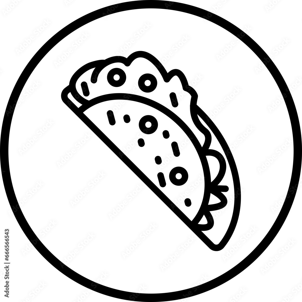 Vector Design Taco Icon Style Vector Design Taco Icon Style