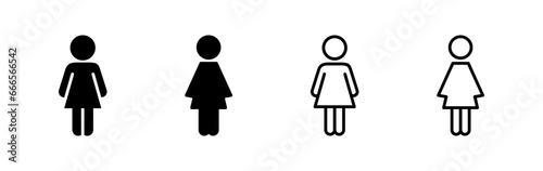 Female icon vector. toilet icon. restroom sign. gender
