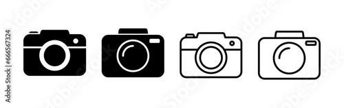 Camera Icon in trendy flat style isolated. Camera symbol web site design