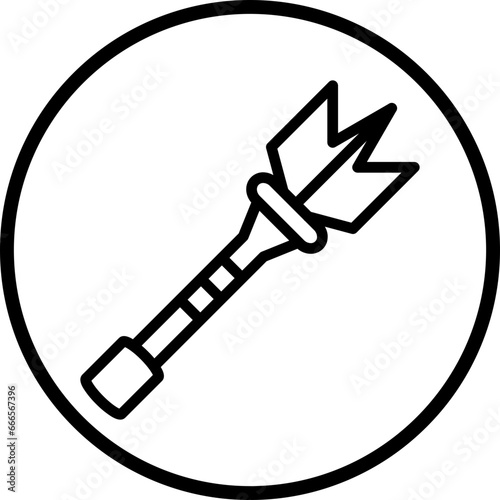 Vector Design Lance Icon Style