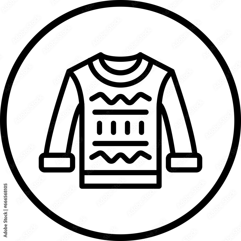 Vector Design Sweatshirt Icon Style Vector Design Sweatshirt Icon Style