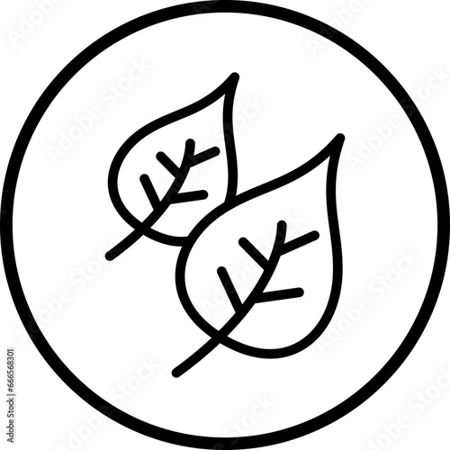 Vector Design Leaves Icon Style