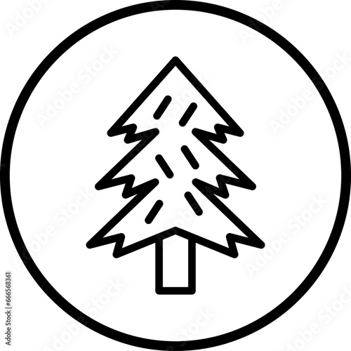 Vector Design Pine Tree Icon Style