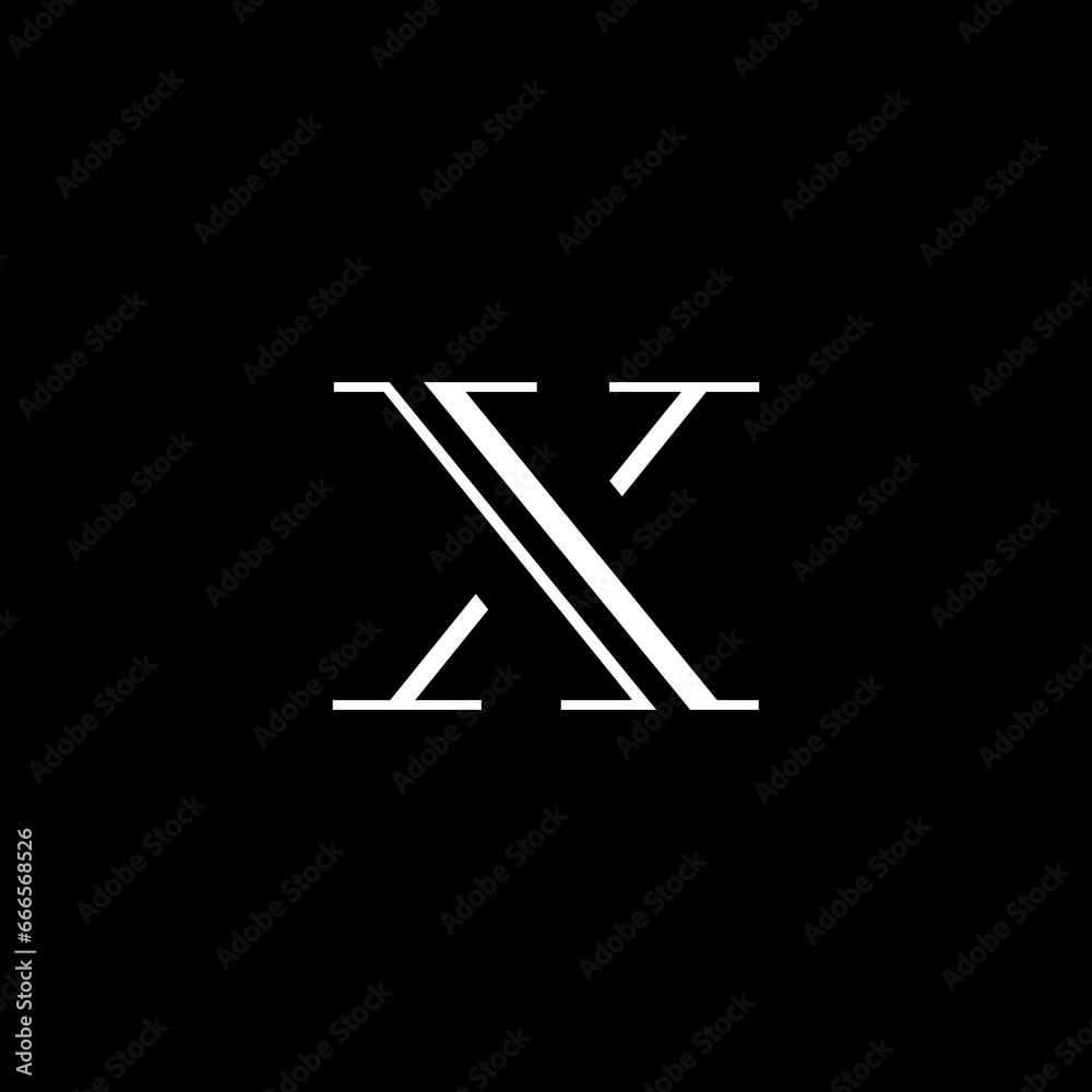 X MONOGRAM SIMPLE LOGO DESIGN ISOLATED BACKGROUND X MONOGRAM SIMPLE LOGO DESIGN ISOLATED BACKGROUND