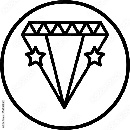 Vector Design Diamonds Icon Style