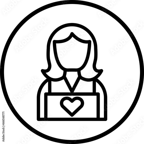 Vector Design Child Caretaker Icon Style