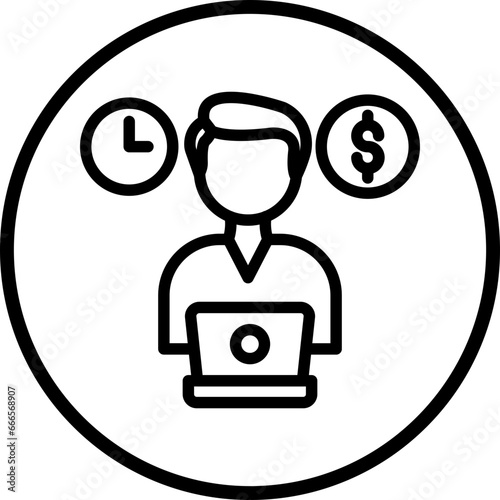 Vector Design Freelancing Icon Style