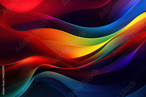 Colorful background with beautiful curvy line patterns