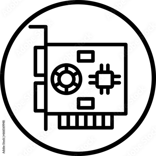 Vector Design Gpu Icon Style