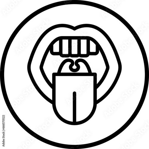 Vector Design Oral Icon Style