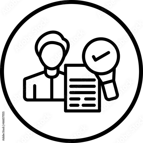 Vector Design Background Check Icon Style