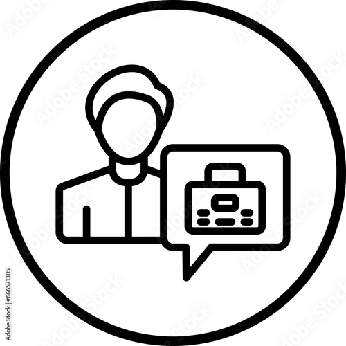 Vector Design Job Seeker Male Icon Style
