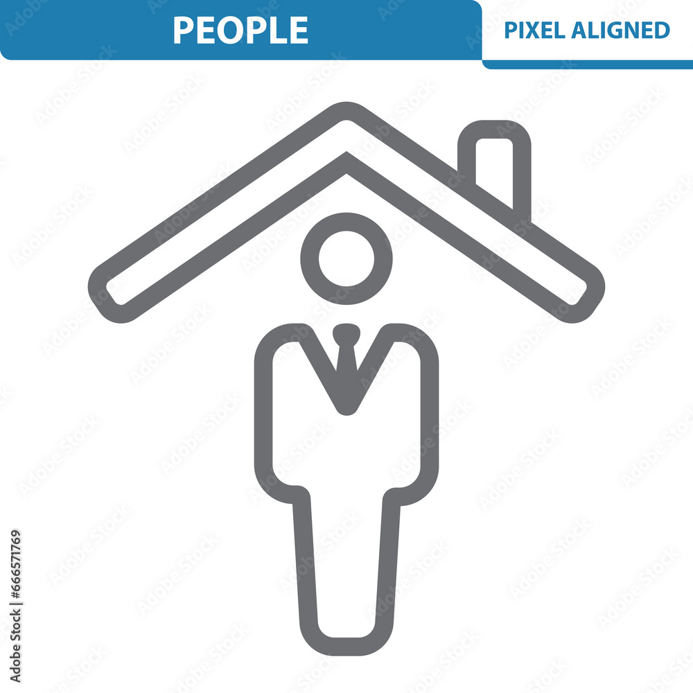 Man Icon. Realtor, Home Owner, Boy Man Icon. Realtor, Home Owner, Boy