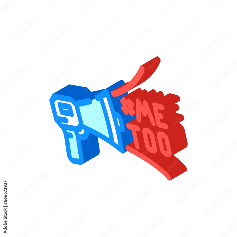 metoo movement feminism woman isometric icon vector. metoo movement feminism woman sign. isolated symbol illustration metoo movement feminism woman isometric icon vector. metoo movement feminism woman sign. isolated symbol illustration