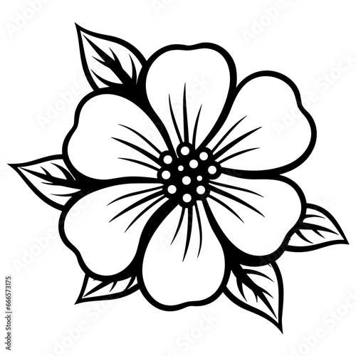 Fototapeta Naklejka Na Ścianę i Meble -  Flower, Blossom Vector Illustration. SVG