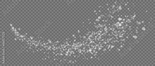Dust Light PNG.Light Effects Background. Glowing Christmas Dust Backdrop with Bokeh Confetti and Sparkle Overlay Texture, Ideal for Stock and Design Projects.