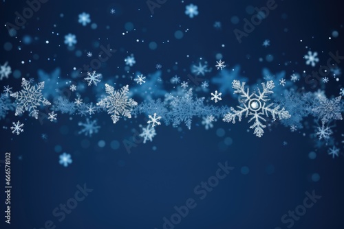 Flowing snowflakes decoration background