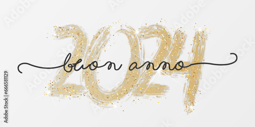 felice anno nuovo - buon anno 2024	 photo