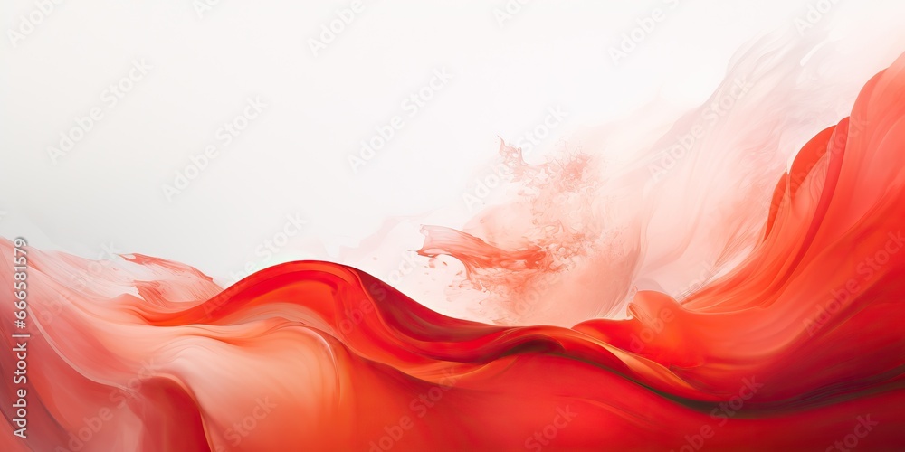 AI Generated. AI Generative. Red color wave abstract curve drawing painting art decorative background. Graphic Art AI Generated. AI Generative. Red color wave abstract curve drawing painting art decorative background. Graphic Art