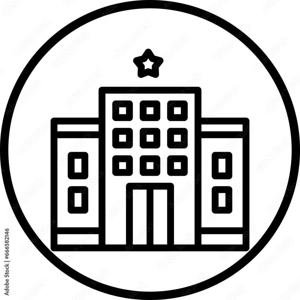 1 Star Hotel Icon Style 1 Star Hotel Icon Style