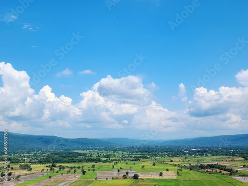 landscape with sky and clouds