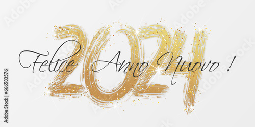 felice anno nuovo - buon anno 2024	 photo