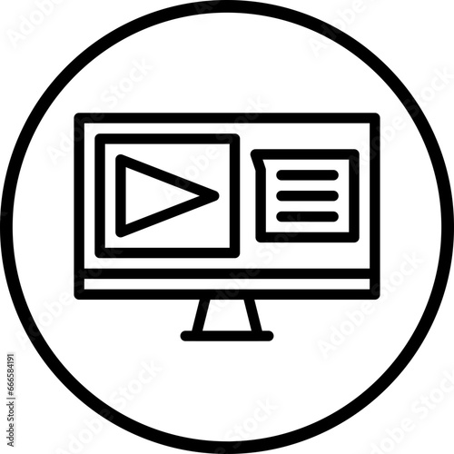 Live Lecture Icon Style