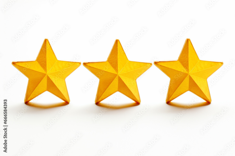 Three stars, 3 Stars, Three Yellow stars isolated on copy space white background, Star rating, Customer review, Client testimonial, Star icon, Customer feedback, 3 star rating, Quality rating icon Three stars, 3 Stars, Three Yellow stars isolated on copy space white background, Star rating, Customer review, Client testimonial, Star icon, Customer feedback, 3 star rating, Quality rating icon