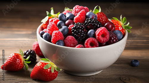mix of berries in a bowl