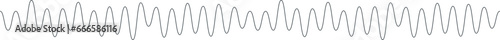 Obraz na płótnie sound waveform pattern for radio podcasts, music player, video editor, voise message in social media chats, voice assistant, recorder. vector illustration w salonie