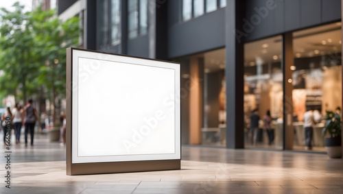 display blank billboard on the public place
