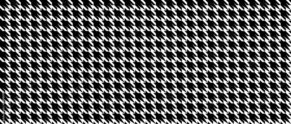 Concept houndstooth pattern for clothes textile. seamless background