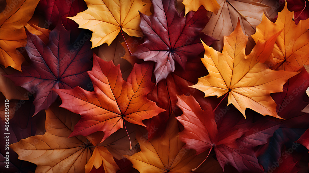 Autumn  leaves ,A  Collection of Fall Leaves