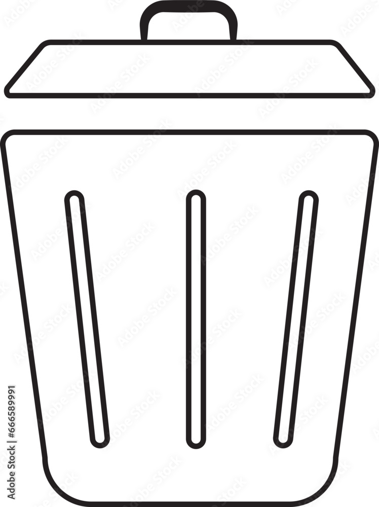 Recycle bin icon. Trash Can icon vector illustration Recycle bin icon. Trash Can icon vector illustration