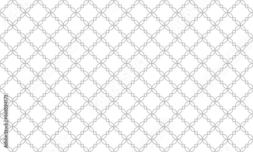 Gray Moroccan trellis seamless pattern. Vector Repeating Texture.