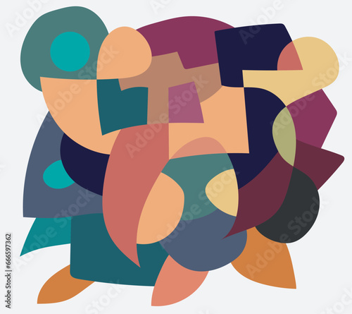 colorful abstract art for decoration