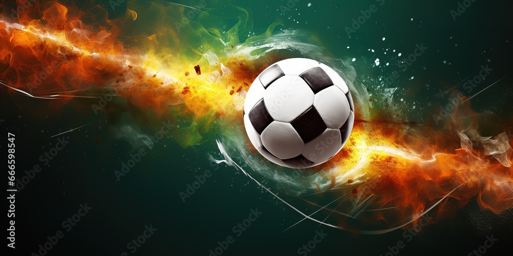 Naklejka premium soccer ball illustration