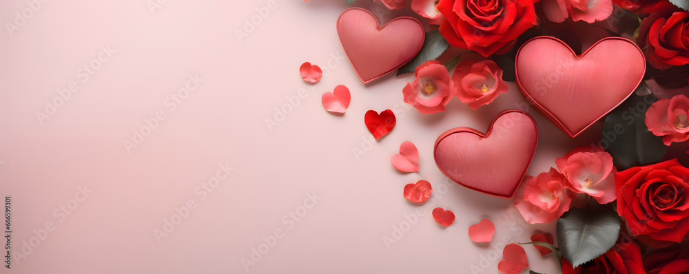 Love hearts background - Valentines design theme Love hearts background - Valentines design theme