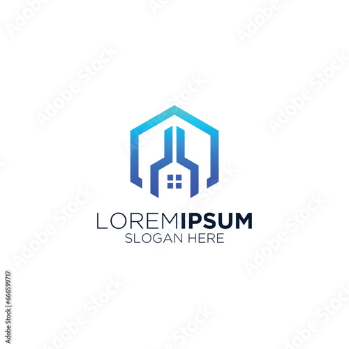 house key logo design