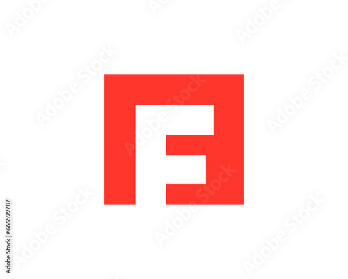 Letter F logo icon design template elements