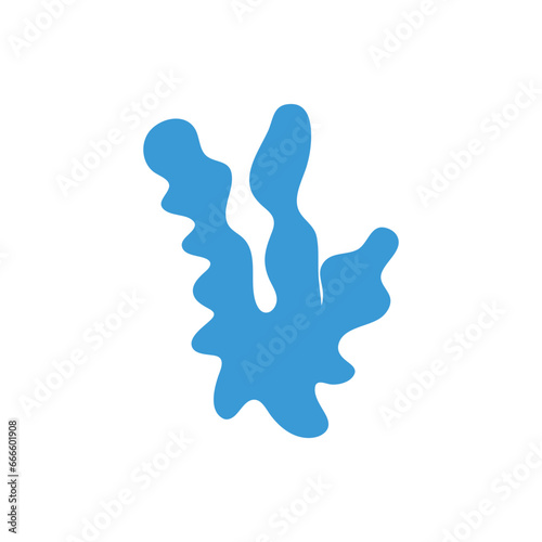 Marine life illustration pattern vector corral, shell, scallop, starfish, deep sea
