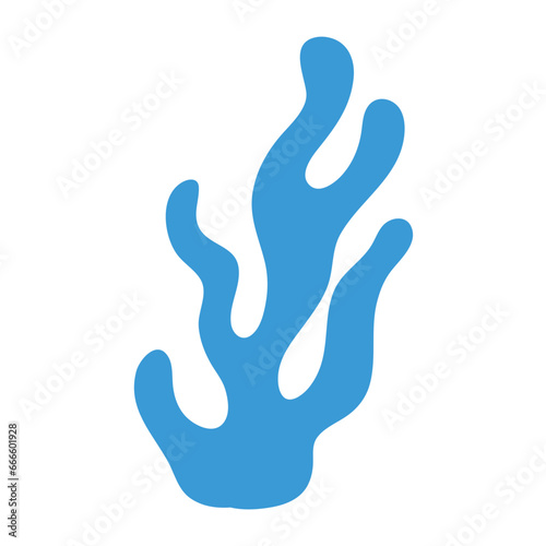 Marine life illustration pattern vector corral, shell, scallop, starfish, deep sea