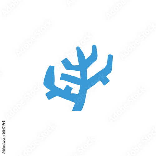 Marine life illustration pattern vector corral, shell, scallop, starfish, deep sea