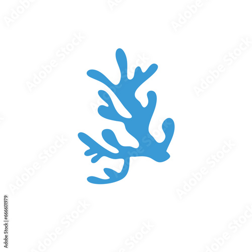 Marine life illustration pattern vector corral, shell, scallop, starfish, deep sea