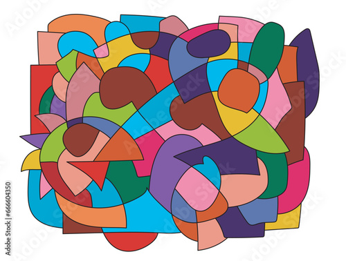 colorful abstract art for decoration