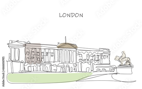 London Travel and visitors attraction line art