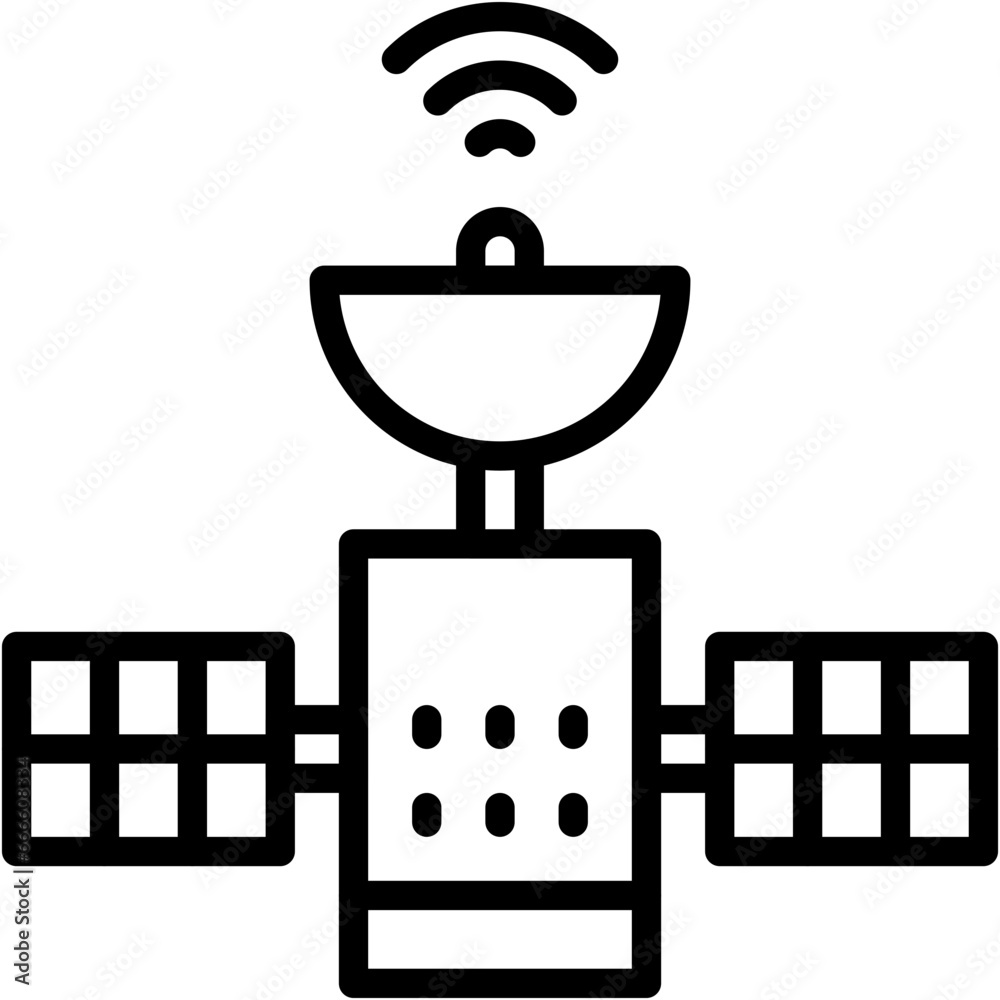 Vector Icon Satellite, Network, Satellite Station, Communications, Electronics, Space Satellite Vector Icon Satellite, Network, Satellite Station, Communications, Electronics, Space Satellite