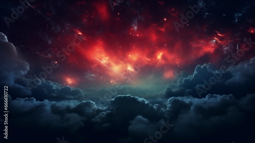 A digital art image of a cosmic and mysterious scene