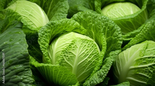 cabbage leaves background ai generated