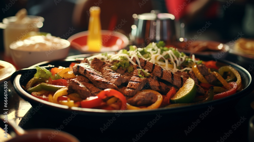 plate of fajitas plate of fajitas